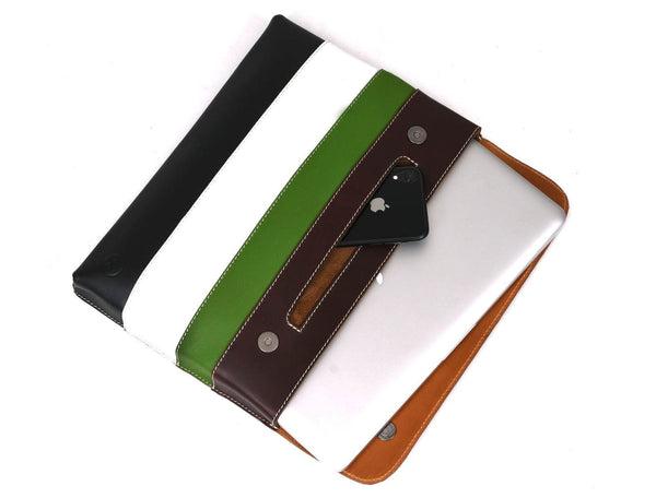 Carmona Macbook Laptop Sleeve Case - Caramel Brown - Aaron Leather Goods