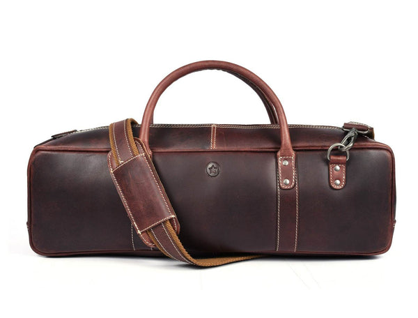 Tuscania Leather Knife Bag - Walnut Brown - Aaron Leather Goods