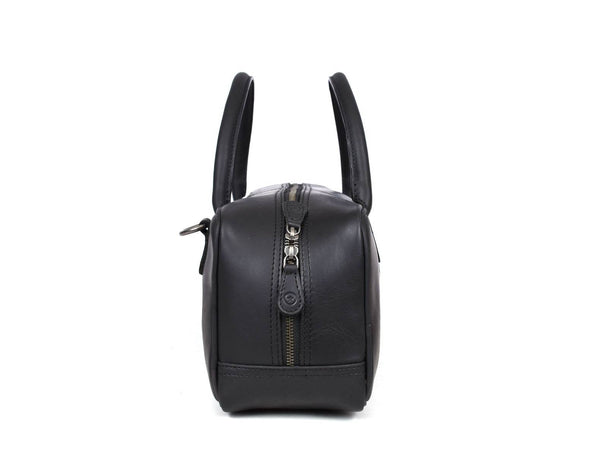 Tuscania Leather Knife Bag - Black - Aaron Leather Goods