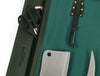 Malaga Canvas Knife Roll - Pine Green - Aaron Leather Goods