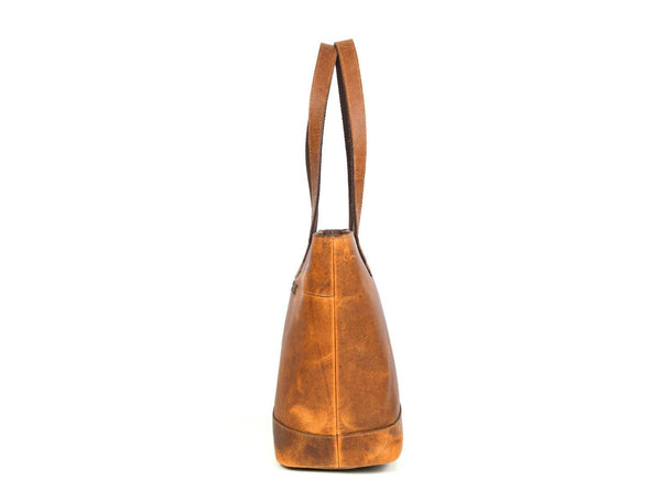 Mieres Travel Tote Bag – Chestnut - Aaron Leather Goods