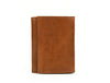 Fremont Leather Tri - fold Mens Wallet - Caramel - Aaron Leather Goods