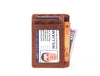 Utrera Leather Credit Card Holder - Berry - Aaron Leather Goods