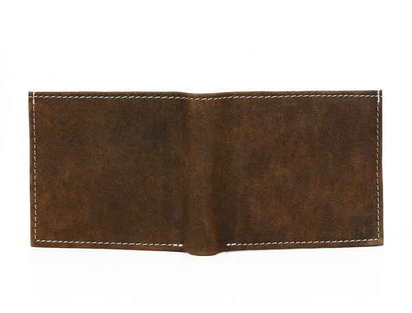 Cuenca Leather Bifold Mens Wallet - Cedar - Aaron Leather Goods