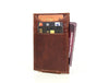 Sestao Leather Minimalist Money Clip Wallet - Merlot - Aaron Leather Goods