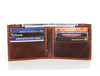 Detroit Leather Bi - fold Mens Wallet - Brown - Aaron Leather Goods