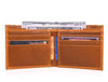 Detroit Leather Bi - fold Mens Wallet - Chestnut - Aaron Leather Goods