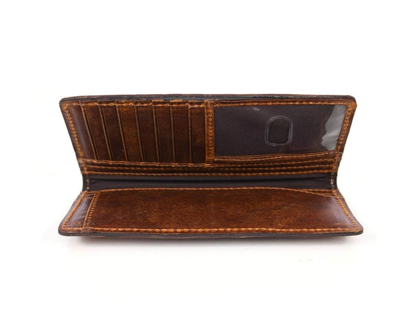 Lexington Leather Bifold Mens Wallet - Brown - Aaron Leather Goods