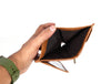 Toledo Leather Tri - fold Mens Wallet - Caramel - Aaron Leather Goods