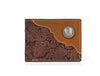 Wichita Leather Bi - fold Mens Wallet - Brown - Aaron Leather Goods