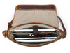 Boulder Leather Messenger Bag & Organizer Combo - Caramel - Aaron Leather Goods