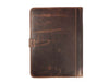 Boulder Leather Messenger Bag & Organizer Combo - Brown - Aaron Leather Goods