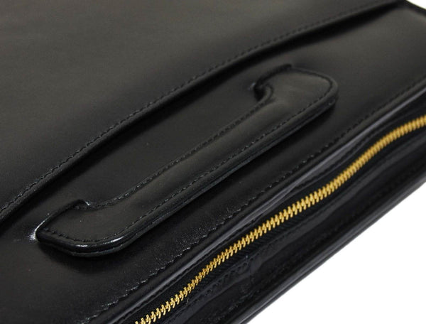 Tulsa Leather Organizer - Raven Black - Aaron Leather Goods