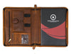 Boulder Leather Messenger Bag & Organizer Combo - Caramel - Aaron Leather Goods