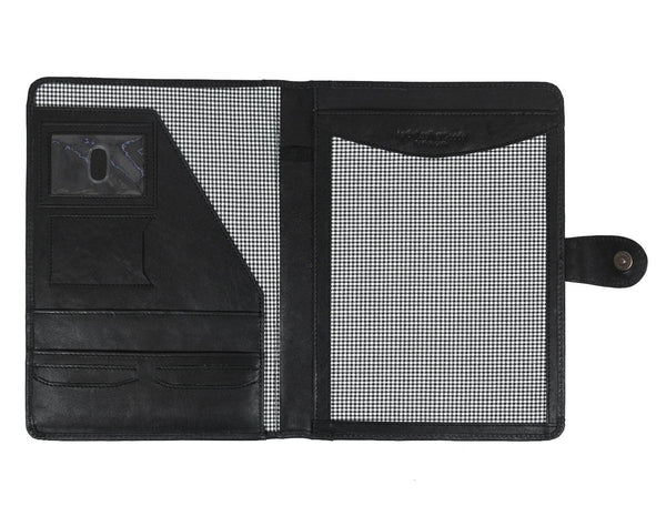 Marsala Leather Organizer - Black - Aaron Leather Goods