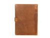 Aaron Leather Goods leather Briefcase & Organizer Combo - Brown - Aaron Leather Goods