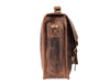 Ancona Leather Office Bag 15" - Brown - Aaron Leather Goods