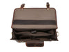 Ancona Leather Office Bag 15" - Walnut - Aaron Leather Goods