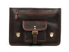 Ancona Leather Office Bag 15" - Walnut - Aaron Leather Goods