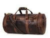 Cordoba Leather Barrel Bag - Brown - Aaron Leather Goods