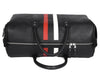 Black Premium Leather Travel Duffle Bag - Aaron Leather Goods