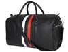 Black Premium Leather Travel Duffle Bag - Aaron Leather Goods