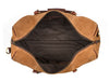 Pomona Leather Suede Weekender Bag - Brown - Aaron Leather Goods