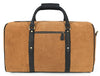 Vermont Leather Suede Weekender Bag - Brown - Aaron Leather Goods