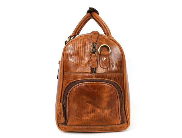 Austin Leather Overnight Bag - Cerulian - Aaron Leather Goods