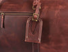 Arezzo Leather Overnight Bag - Walnut Brown - Aaron Leather Goods