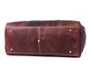 Arezzo Leather Overnight Bag - Walnut Brown - Aaron Leather Goods