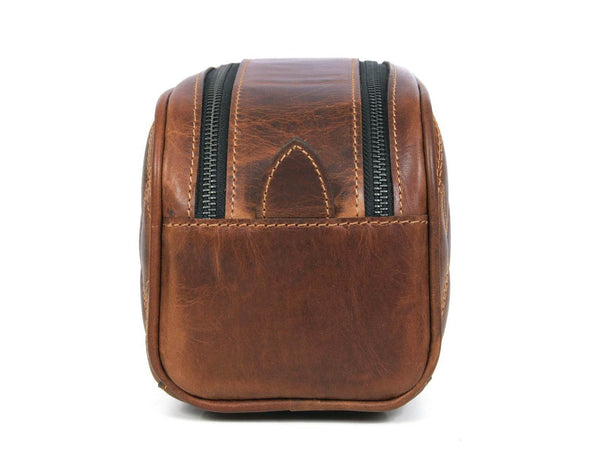 Ample Glide Quilted Leather Toiletry Bag - Aaron Leather Goods
