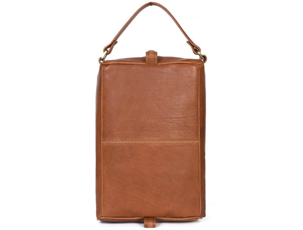 Andalusia Leather Shoe Bag - Tan ( WB - 118 - D ) - Aaron Leather Goods
