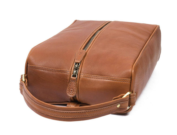 Andalusia Leather Shoe Bag - Tan ( WB - 118 - D ) - Aaron Leather Goods