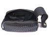 Dallas Upcycled Leather Toiletry Bag - Black - Aaron Leather Goods