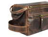 Arousa Leather Toiletry Bag - Brown - Aaron Leather Goods