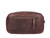Segovia Leather Toiletry Bag - DarK Brown Listing - Aaron Leather Goods