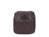 Omaha Leather Toiletry Bag - Walnut Brown - Aaron Leather Goods