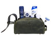 Omaha Leather Toiletry Bag - Seaweed Green - Aaron Leather Goods