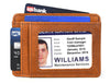 Utrera Leather Credit Card Holder - Caramel Brown - Aaron Leather Goods