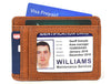 Utrera Leather Credit Card Holder - Chestnut - Aaron Leather Goods