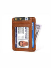 Utrera Leather Credit Card Holder - Chestnut - Aaron Leather Goods