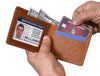 Osuna Mens Leather Wallet - Chestnut - Aaron Leather Goods