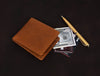 Osuna Mens Leather Wallet - Chestnut - Aaron Leather Goods