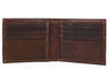 Cuenca Leather Bifold Mens Wallet - Walnut Brown - Aaron Leather Goods