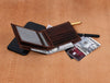 Cuenca Leather Bifold Mens Wallet - Walnut Brown - Aaron Leather Goods
