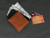 Cuenca Leather Bifold Mens Wallet - Chestnut - Aaron Leather Goods