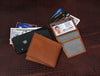 Telde Leather Bifold Mens Wallet - Caramel Brown - Aaron Leather Goods
