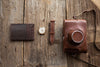 Sestao Leather Minimalist Money Clip Wallet - Walnut Brown - Aaron Leather Goods