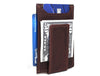 Sestao Leather Minimalist Money Clip Wallet - Walnut Brown - Aaron Leather Goods